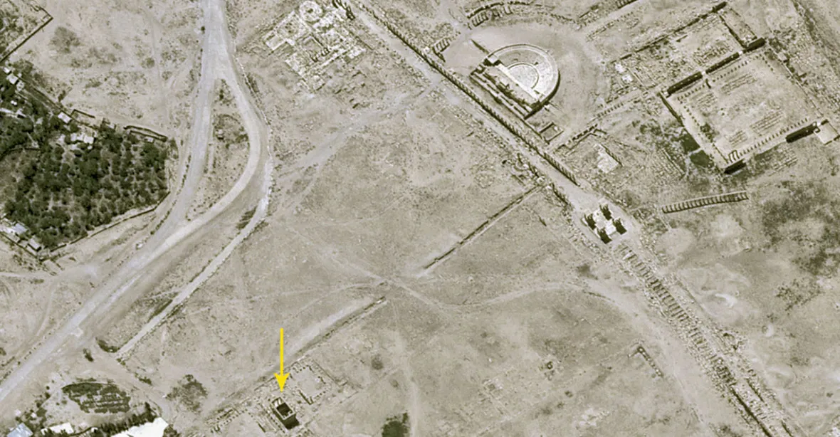 FOTO: Satelit potvrdil a ukázal zničení chrámu v Palmýře