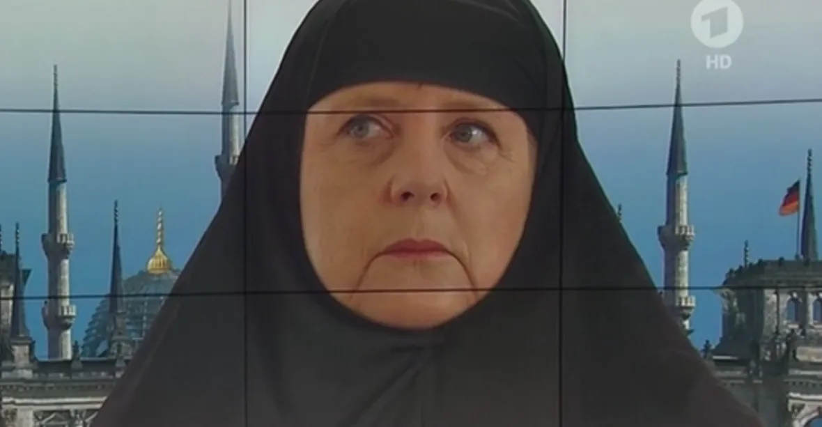 Německá televize ‚zahalila‘ Merkelovou. Teď ji viní z islamofobie