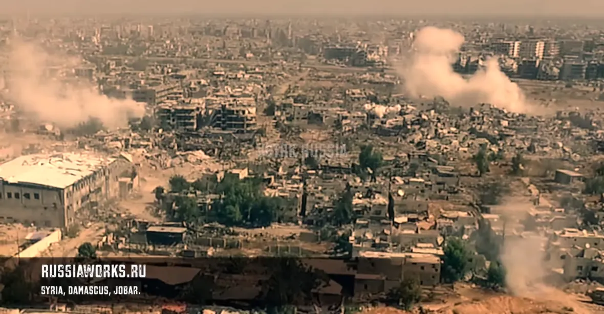 Rusové ukázali apokalyptické video z Damašku