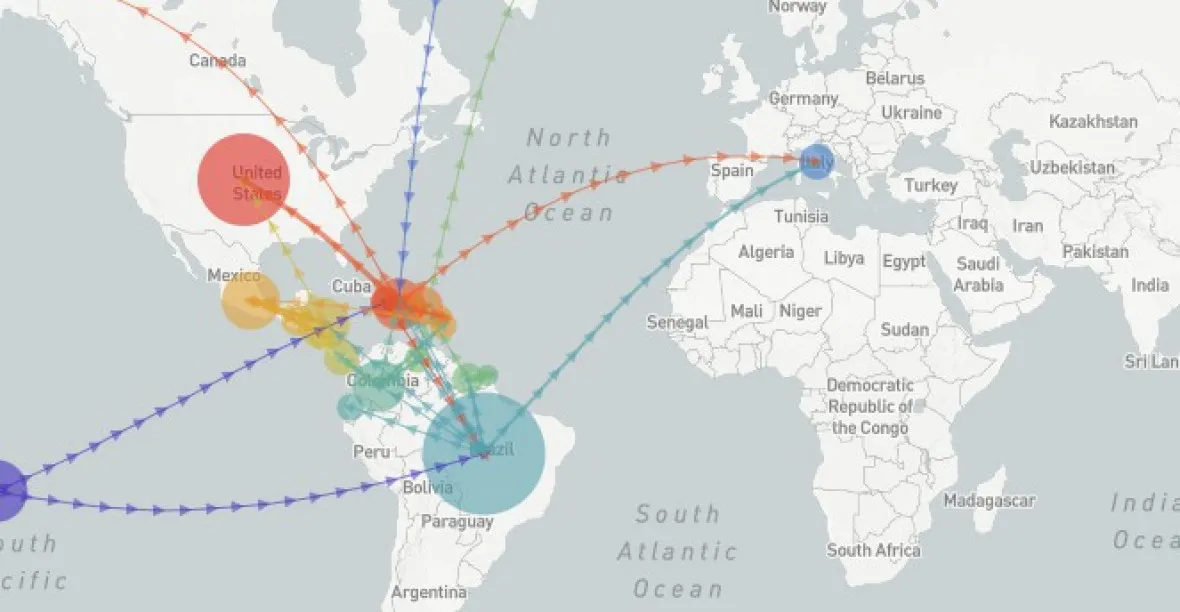 Genetická mapa: sledujte živě šíření eboly nebo ziky