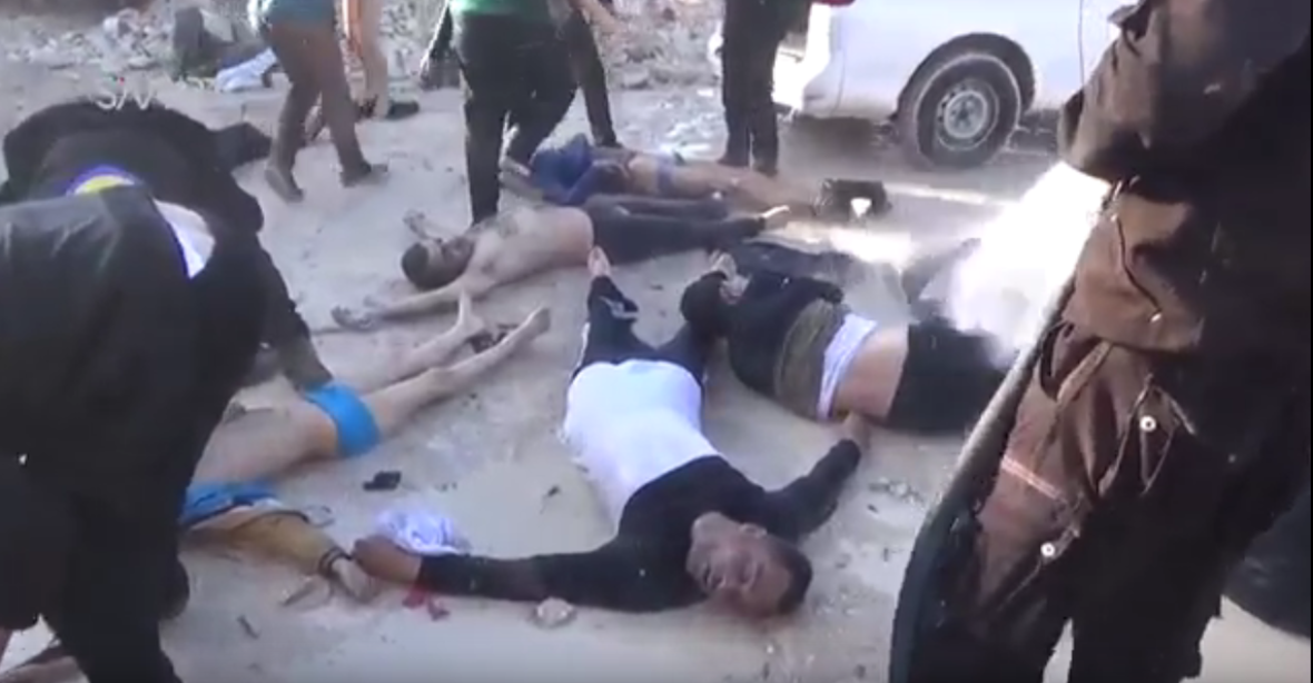 Plyn, který zabíjel v Sýrii, patřil rebelům, tvrdí Rusko