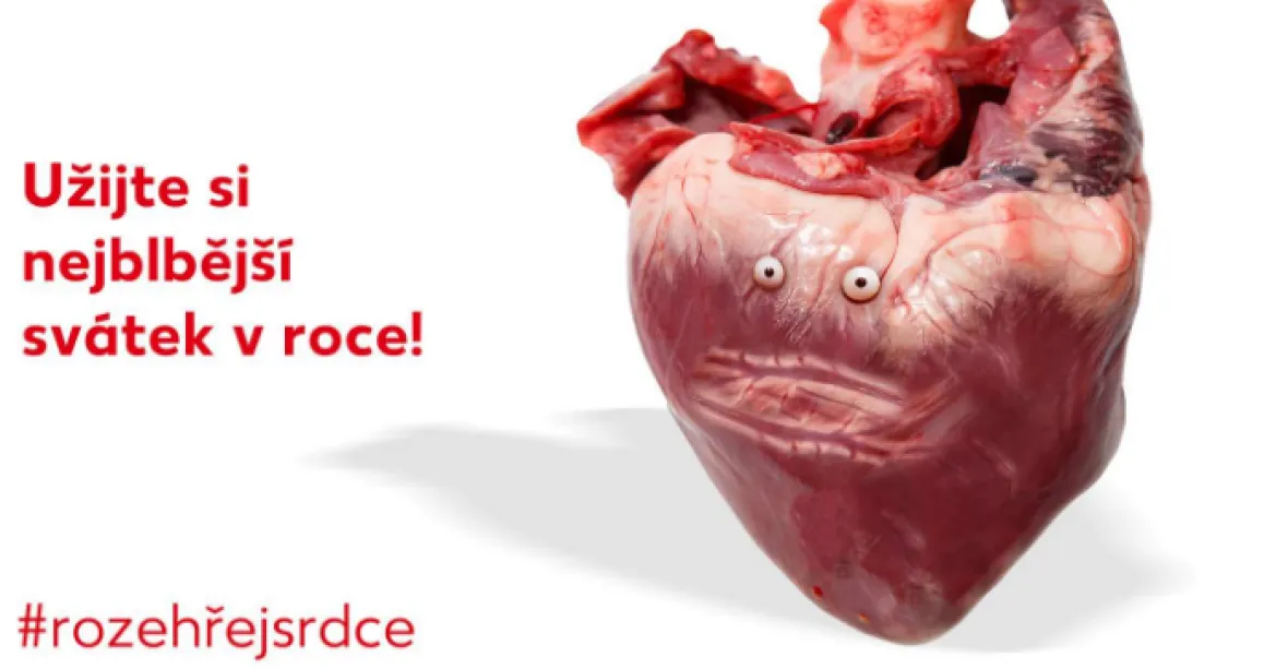Valentýnské srdce jako kus vepřového? Kaufland vsadil na provokativní reklamu