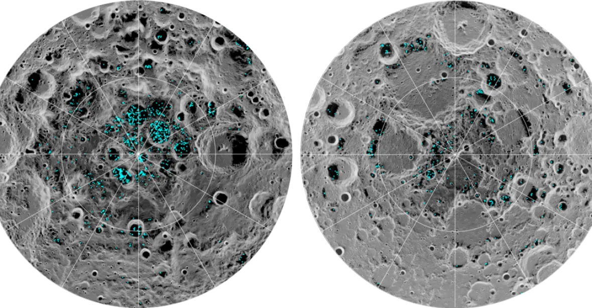 Na Měsíci je voda. NASA našla v kráterech led