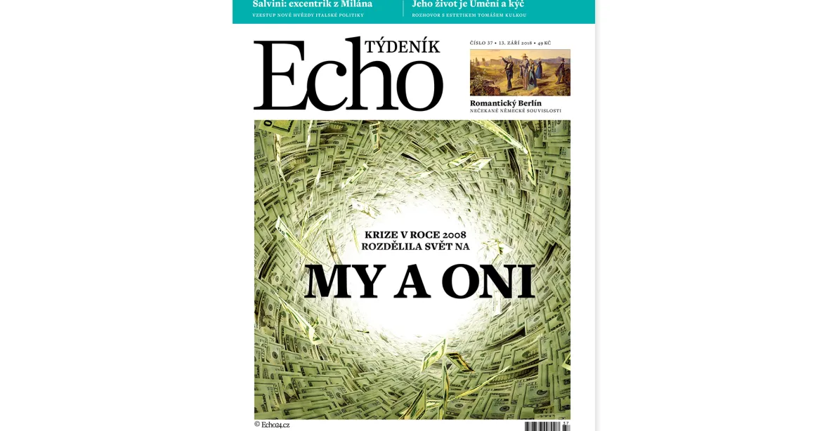 Týdeník Echo: Deset let od začátku finanční krize, média jako nepřítel lidu a Matteo Salvini