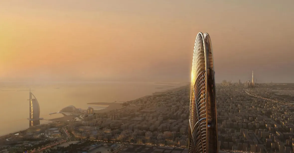 OBRAZEM: Dubaj připravuje další výškovou megastavbu. Základnu tvoří ‚otisk‘ prstu tamního vládce