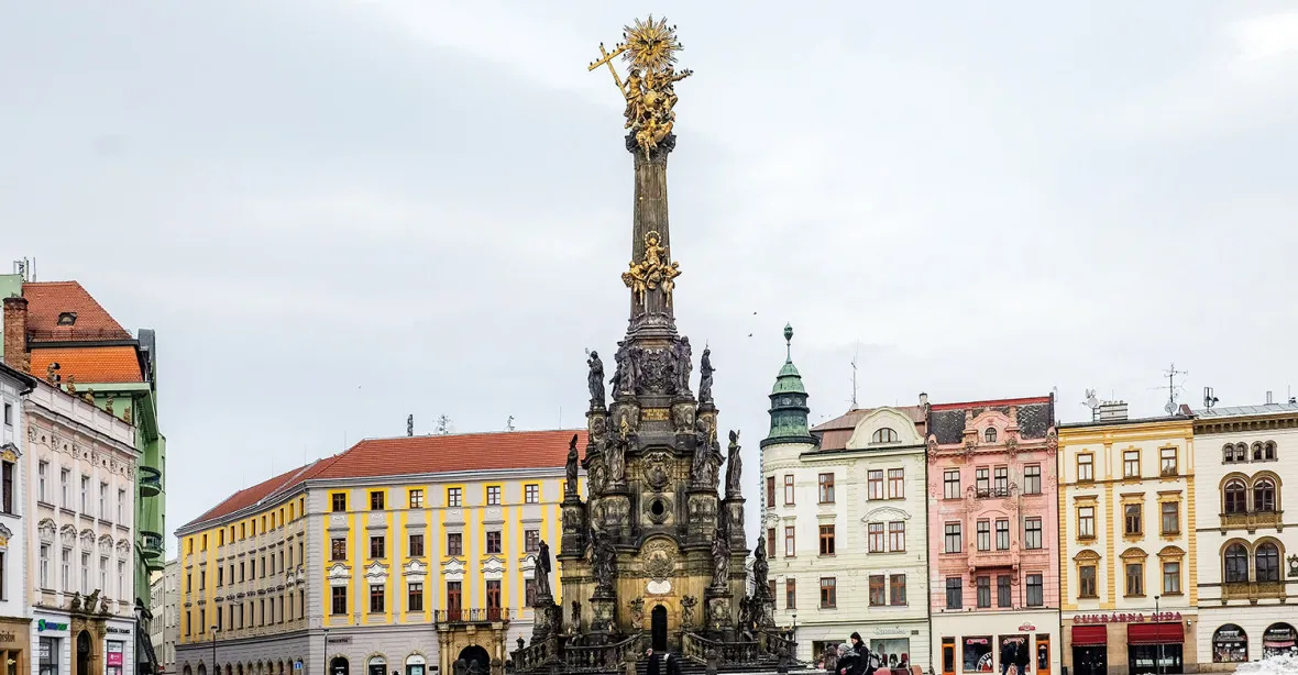 Razítko na střed světa v Olomouci