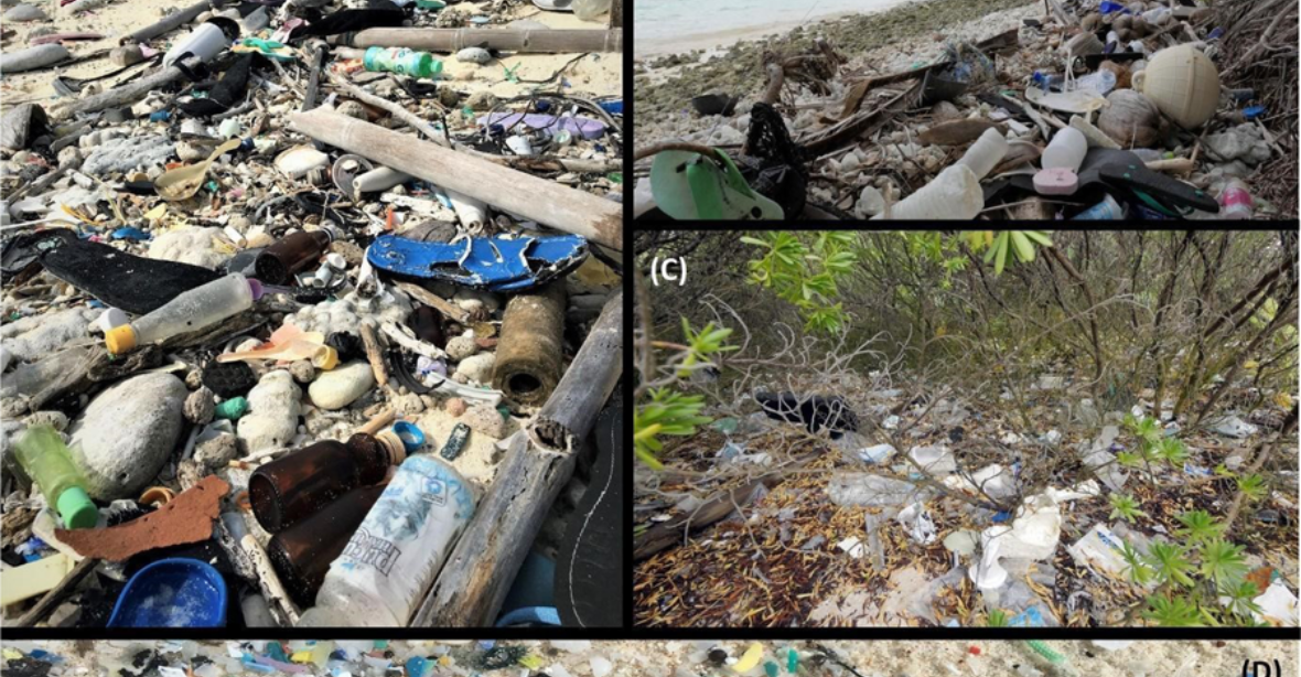 Tropický ráj zavalily tuny plastu. Pláže zanesené botami a kartáčky působí hrozivě