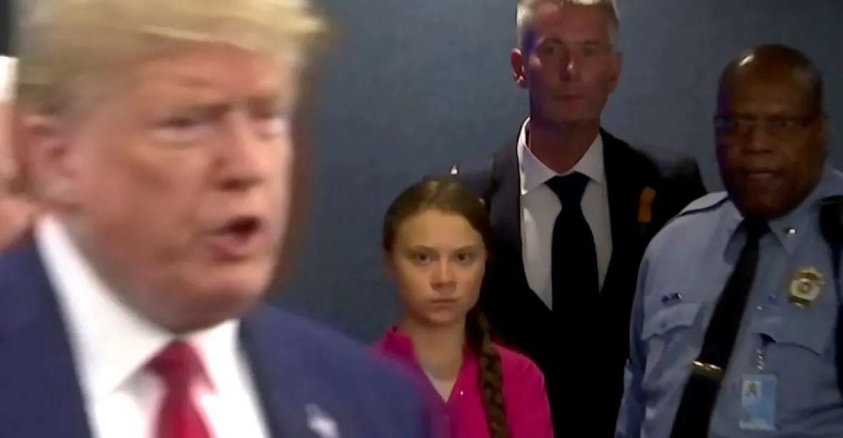 Greta Thunbergová vysvětlila svůj zlý pohled na prezidenta Trumpa v OSN