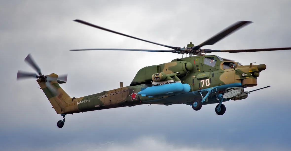 V Rusku se zřítil bitevní vrtulník. Dvoučlenná posádka zahynula