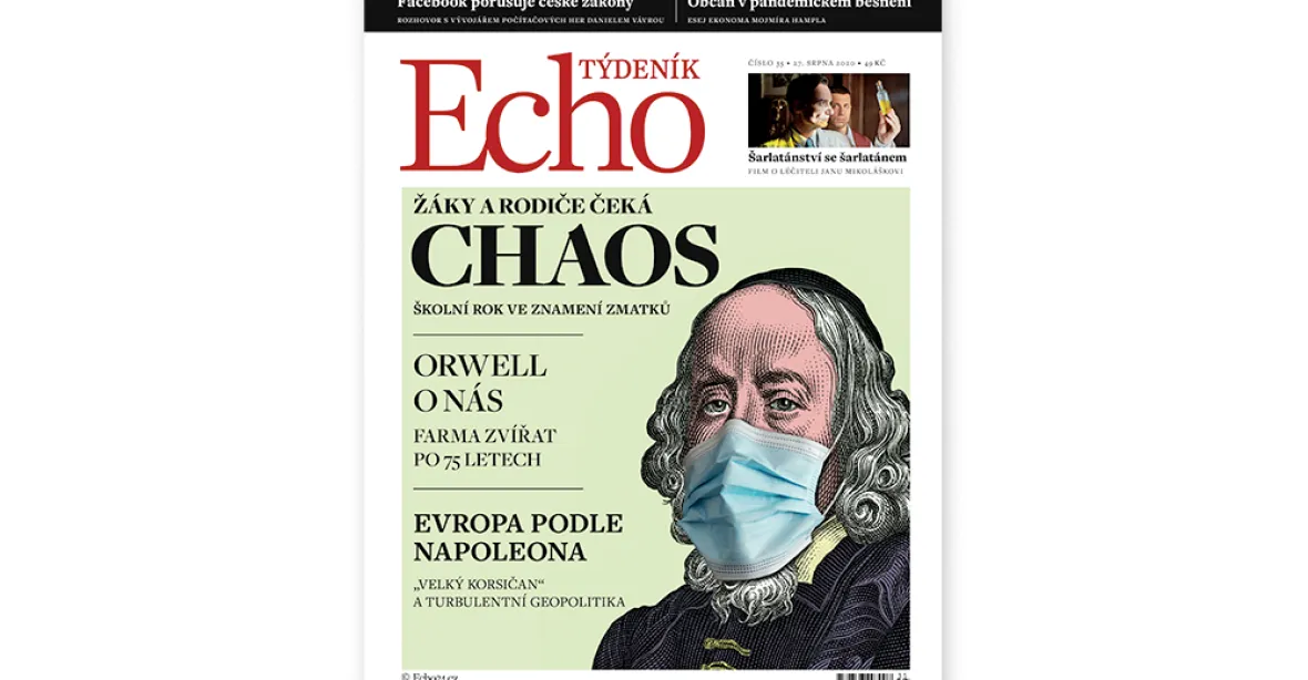 Týdeník Echo: Žáky a rodiče čeká chaos, žijeme Orwella, Šarlatán v kinech