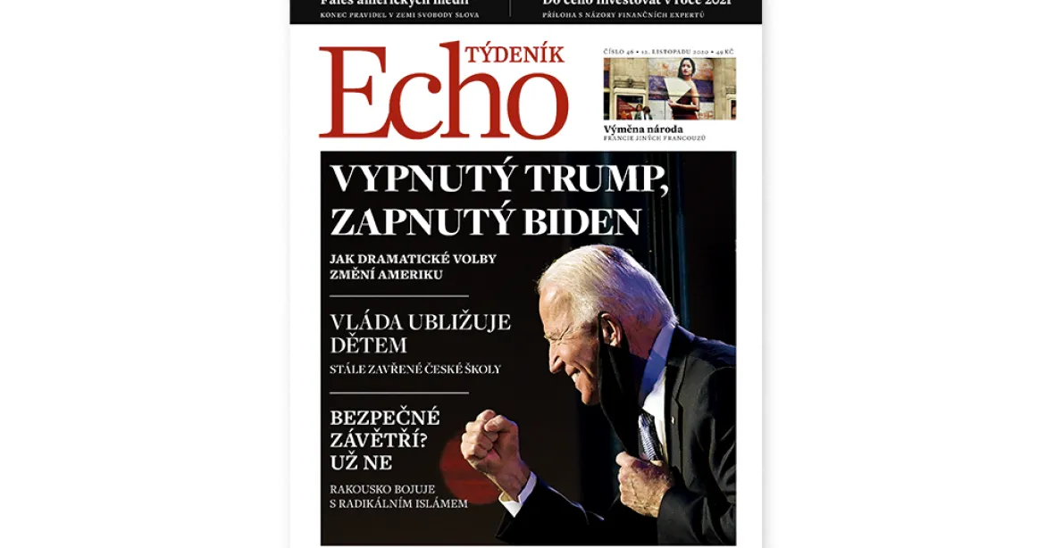 Týdeník Echo: Vypnutý Trump, zapnutý Biden, stále zavřené školy a radikální islám v Rakousku