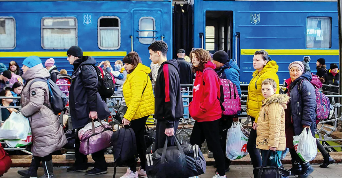 Proud utečenců z Ukrajiny je součástí ruské „podjebávky“