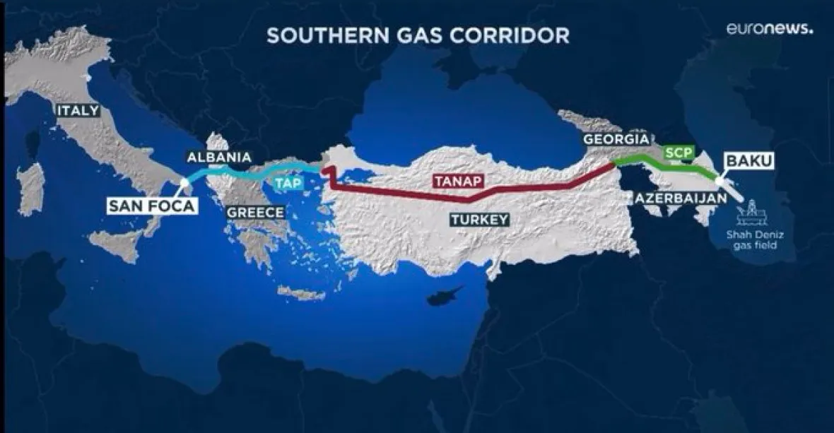 Více plynu Evropě. Ázerbájdžán zdvojnásobí dodávky do EU plynovodem přes Turecko
