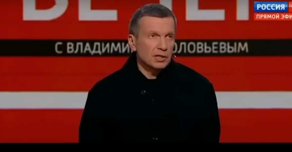 „Musí být zničeny Berlín, Washington i Londýn,“ říká Solovjov na dodávky tanků na Ukrajinu