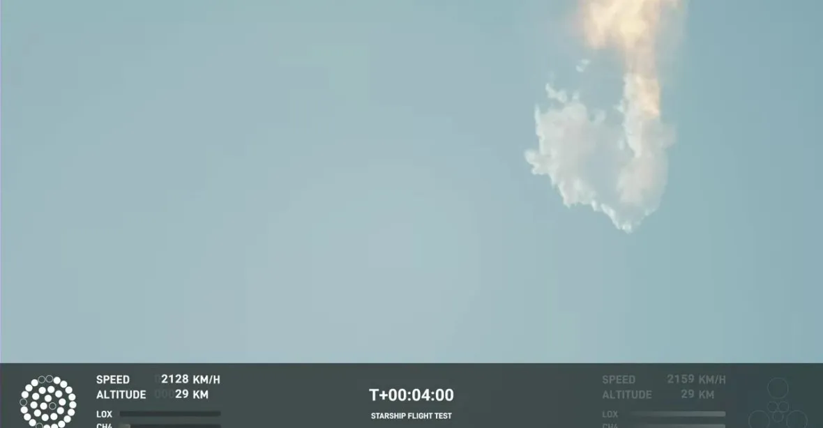 Největší raketa světa odstartovala. SpaceX ji po čtyřech minutách zničila