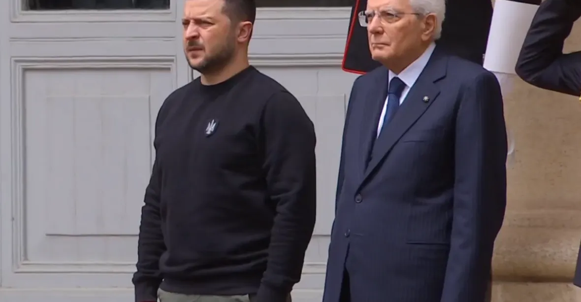Zelenskyj se v Římě setkal s prezidentem Mattarellou a premiérkou Meloniovou. Čeká ho ještě papež