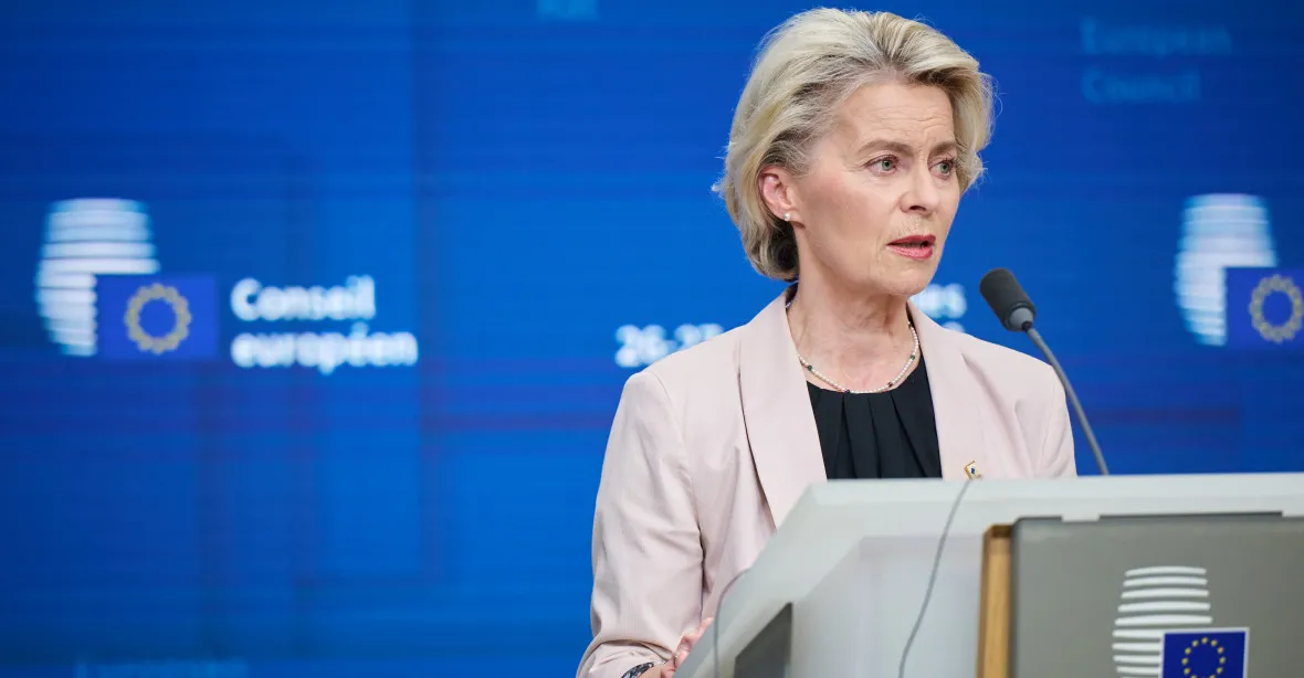 EU chystá 12. balík protiruských sankcí, uvedla po summitu von der Leyenová