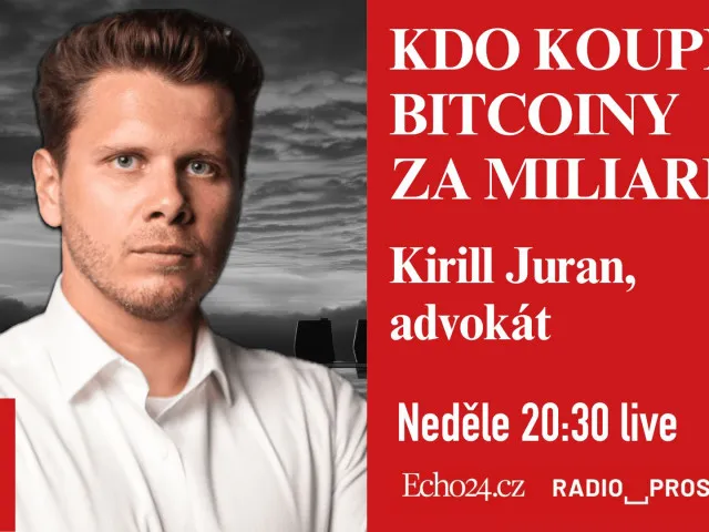 Kdo od státu vydražil darované bitcoiny? Právní zástupce kupujících v neděli na Echo Prime Time
